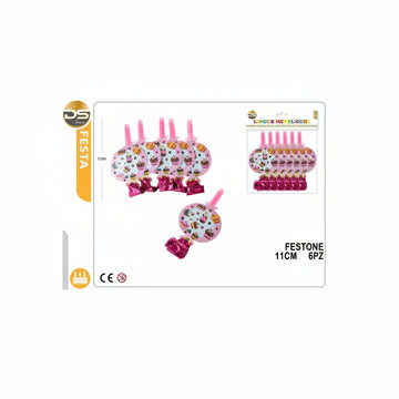 Dz - Party Lingue Menelicche 11Cm 6Pz