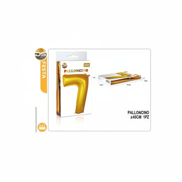 Dz - Party Palloncino Oro Numeri 45Cm