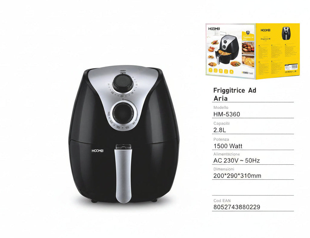 Hoomei - Friggitrice ad aria 500W