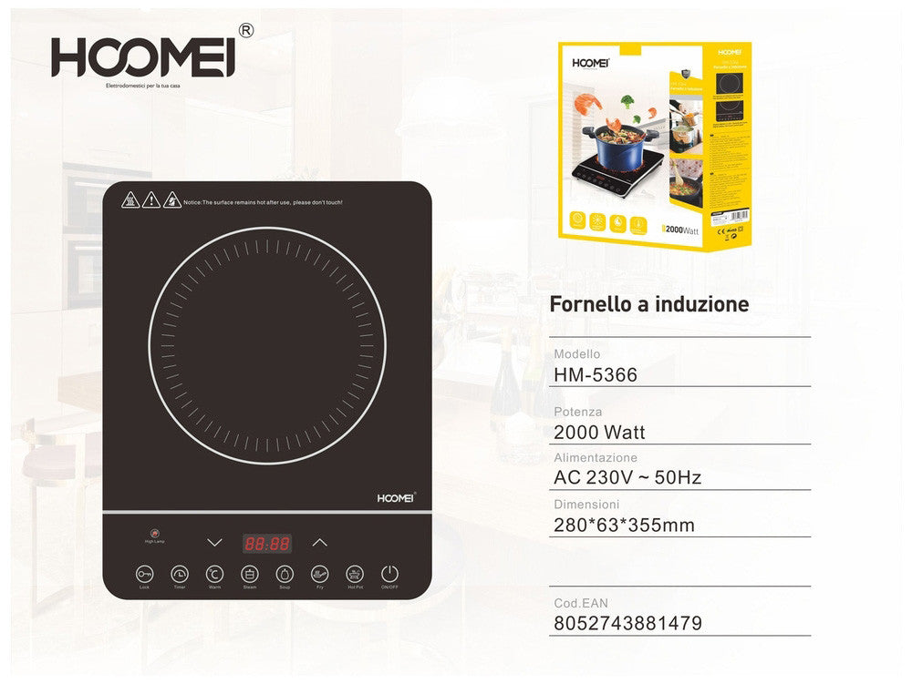 Hoomei Fornello induzione 2000W
