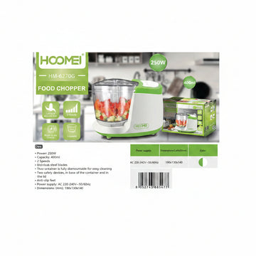Hoomei - Tritatutto 250W 400Ml Hm-6270G (1660)