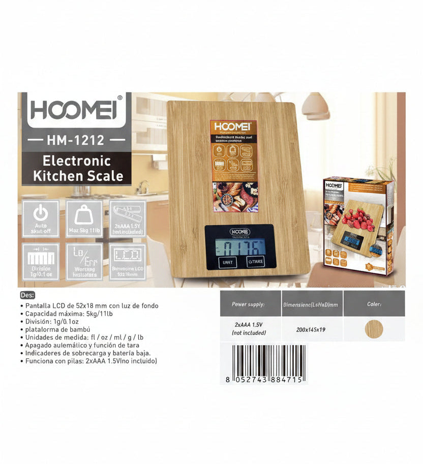 Hoomei - Bilancia Elettronica Da Cucina