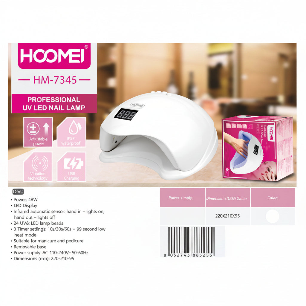 Hoomei - Essiccatore Per Unghie 48W
