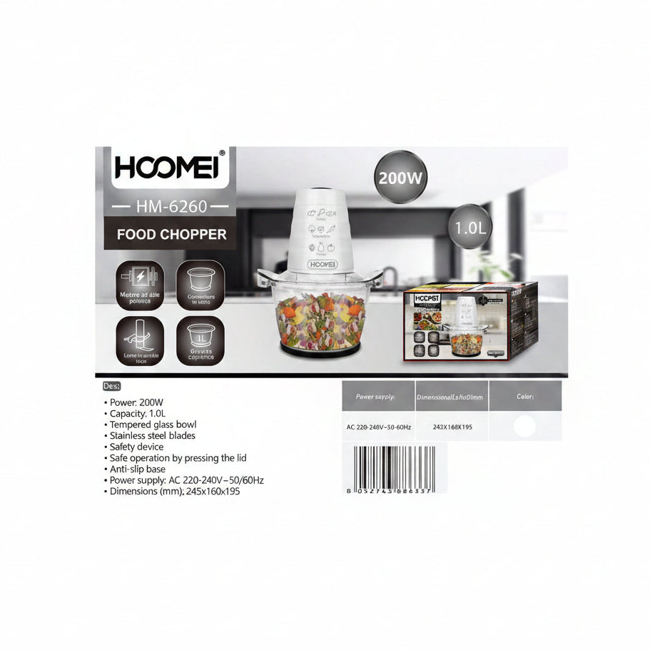 Hoomei - Tritatutto 200W 1L
