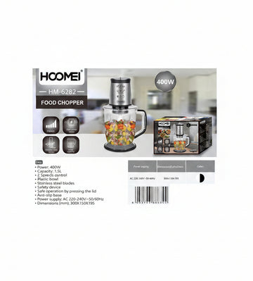 Hoomei - Tritatutto 400W 1.5L Hm-6282 (6344)