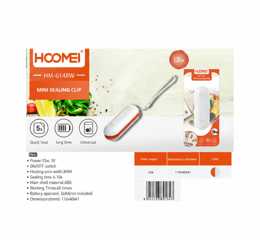 Hoomei - Mini Macchina Per Sottovuoto 12W