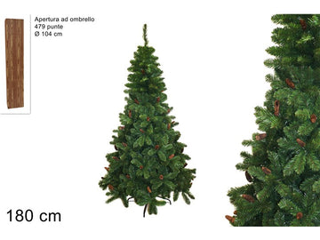 Christmas Pino C/Pigne 180Cm 479 Punte 20K60-479H