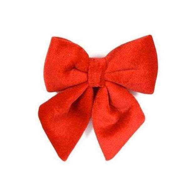 Christmas Fiocco Velluto 16 Cm Rosso Hjh22-019R