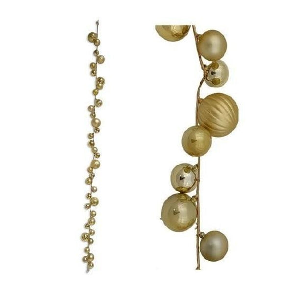 Christmas Ghirlanda 36Palline 170Cm Oro Sm2402G