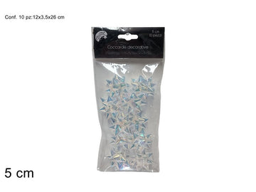 Christmas Coccarde 5Cm 10Pz Rainbow Fr24Sd-01T
