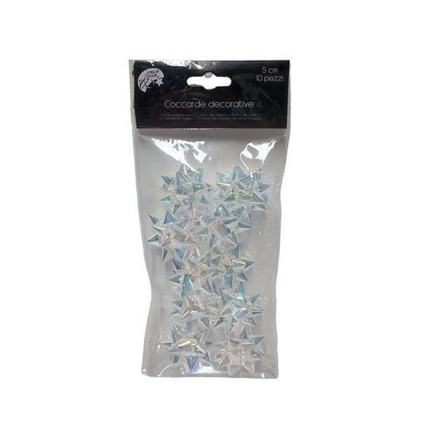 Christmas Coccarde 5Cm 10Pz Rainbow Fr24Sd-01T