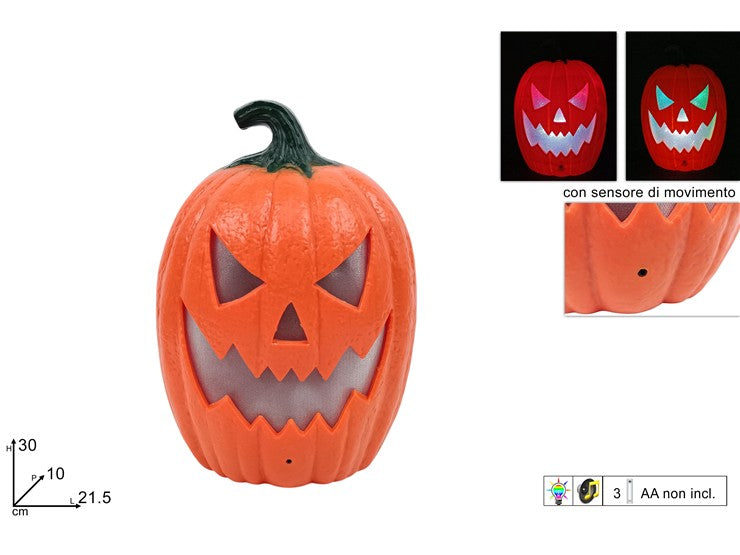SS HW ZUCCA CON LUCE-SUONO CON SENSORE MOVIMENTO