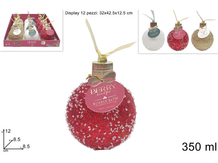 Christmas Bagnoschiuma 350Ml Palla Natalizia Confezione Rega