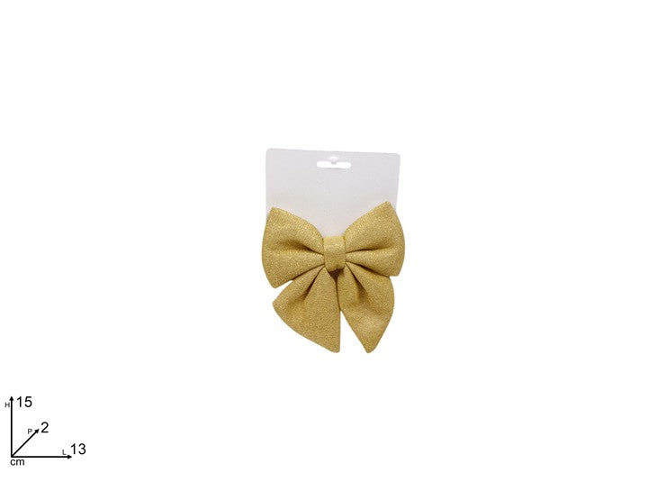 Christmas Fiocco 13 Cm Glitterato Oro