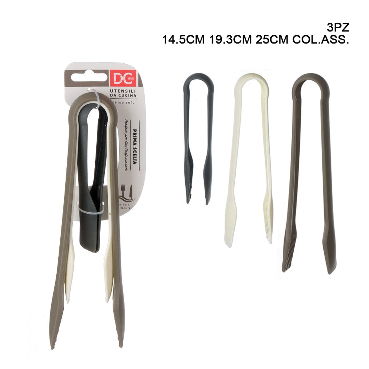 Dc - Pinze Plastica 3Pz 14.5Cm 19.3Cm 25Cm