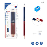 Pryma - Fine two-tone pencil 4 pcs + sharpener