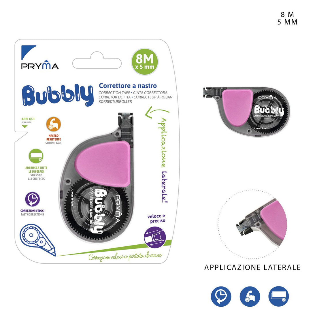 Pryma Correttore Nastro Bubbly S/Touch 5Mmx8M