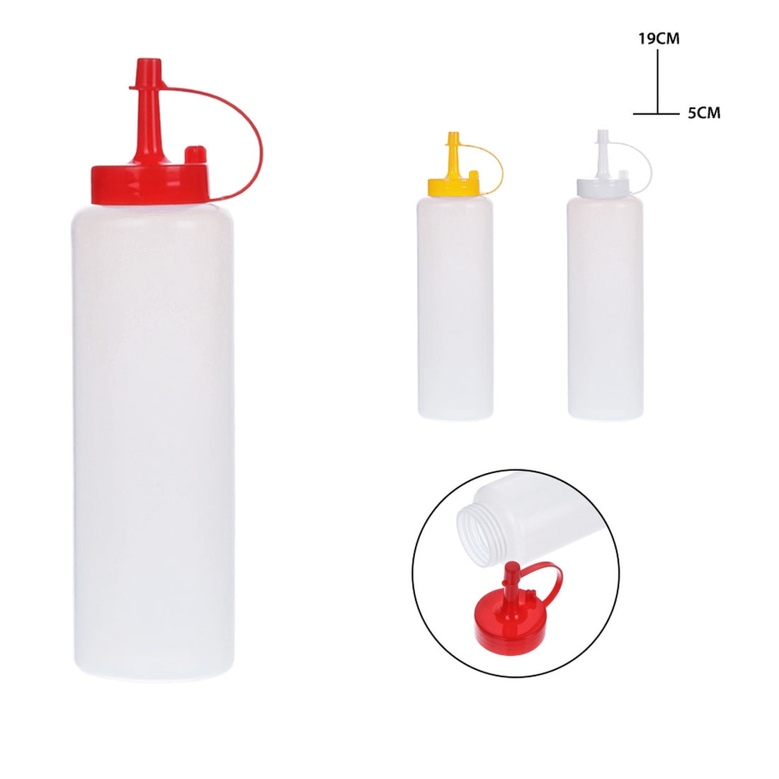 Dc - Dosatore Salse Plastica 19X5Cm 80Ml