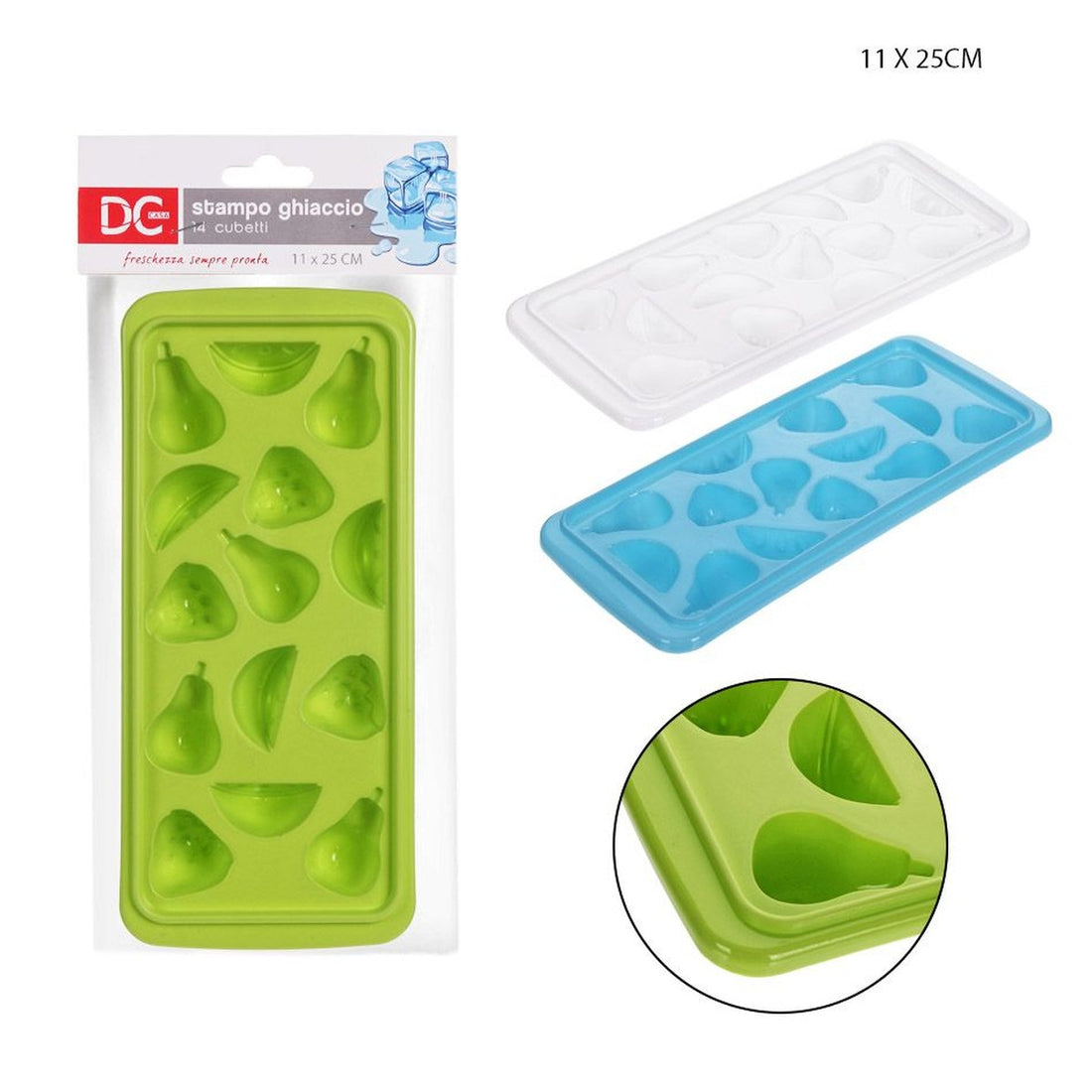 Dc - Stampo Ghiaccio 14 Cubetti 11X25Cm Forme