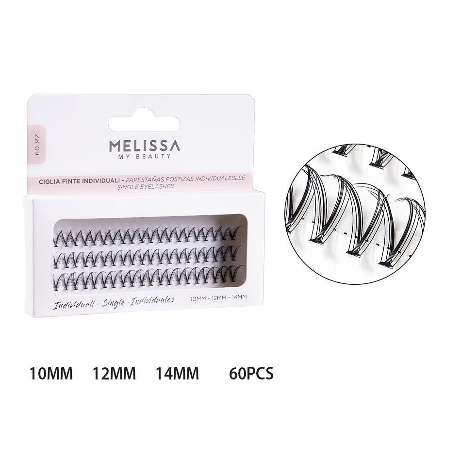 Melissa Ciglia Finte Individ. 10-12-14Mm 60Pz D013