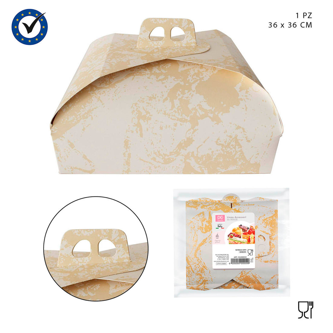 Dc - Scatola Torta 36X36Cm 1Pz