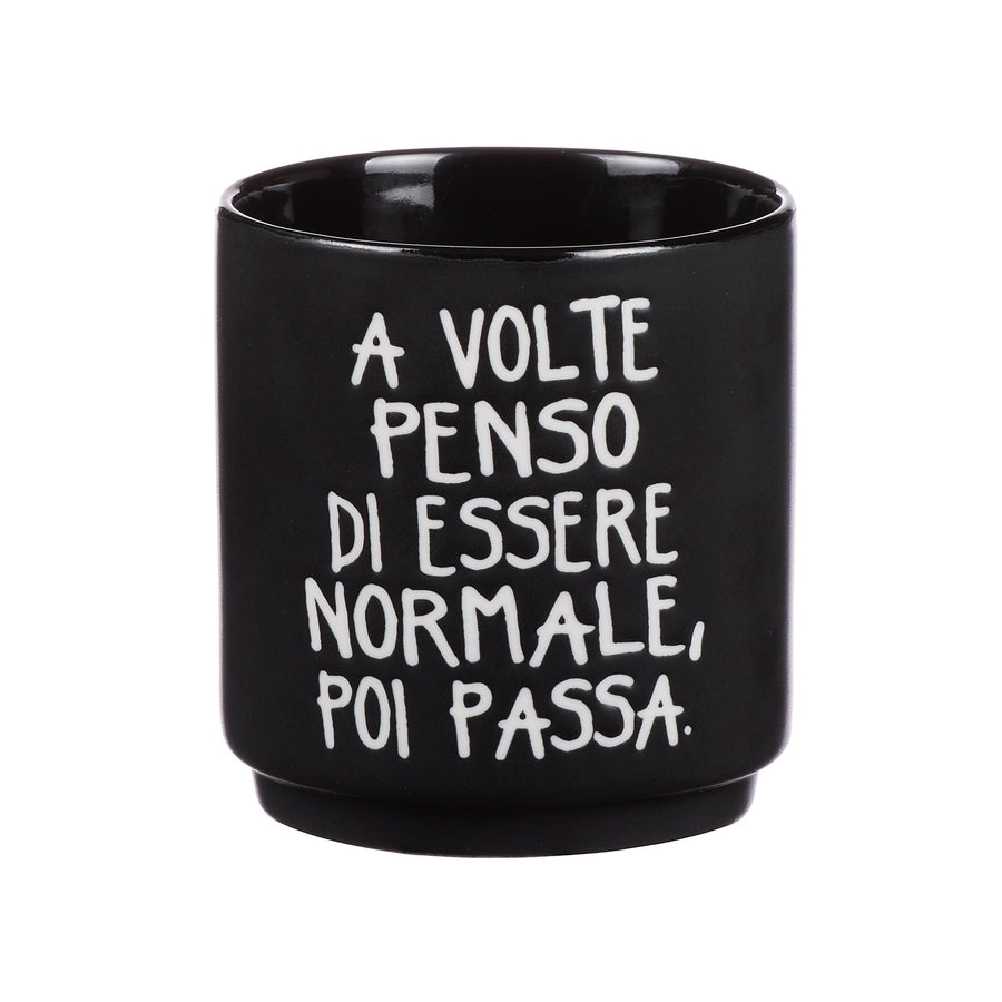 Ad Tazza Porcellana scritta  2 colori D85Xh9