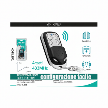 Wetech Radiocomando Per Cancello Abc