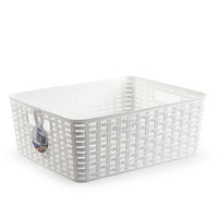 PlasticForte® - Cesta Rattan 12L 36X28 Cm