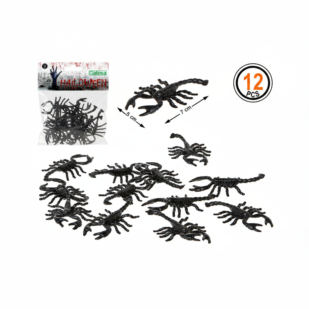 Atosa  Scorpioni 17x13 Cm 12 U Nero
