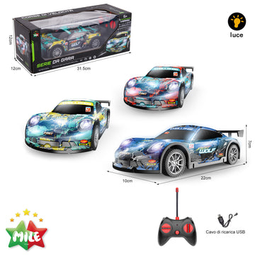 MILE AUTO RADIOCOMANDATA A 4 VIE CON LUCI
