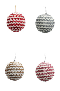 Ad Ball Christmas Ass4Col Diam152