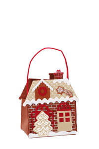 To Christmas fabric bag mod. assorted 19X12Xh30Cm