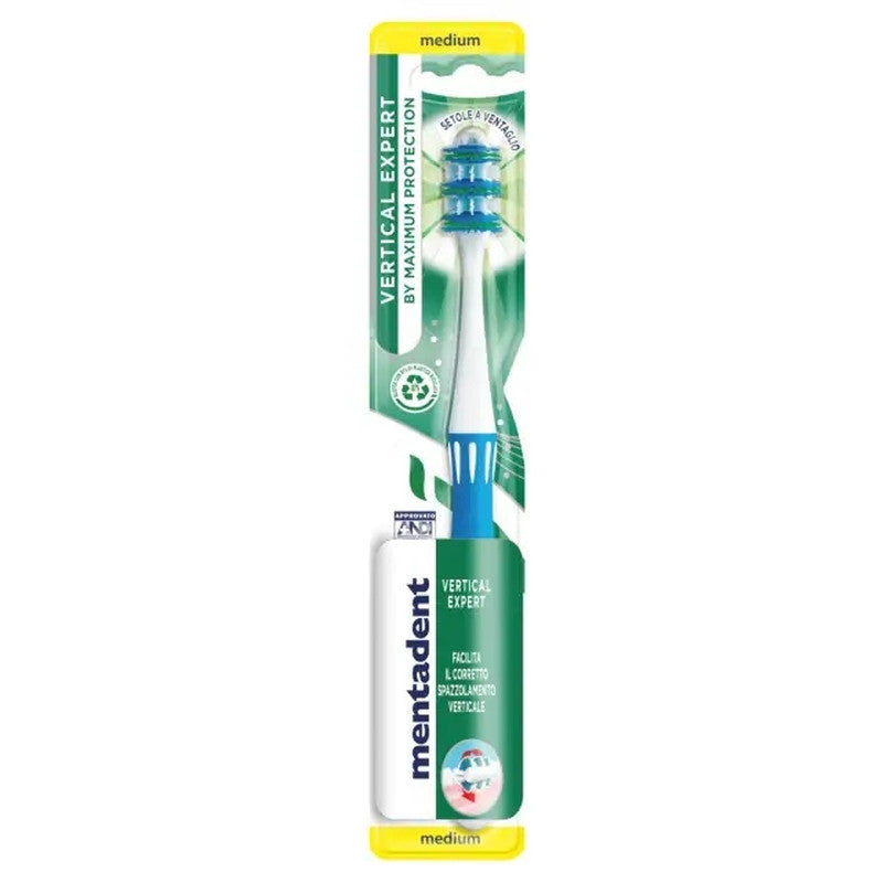Mentadent - Spazzolino vertical expert medium