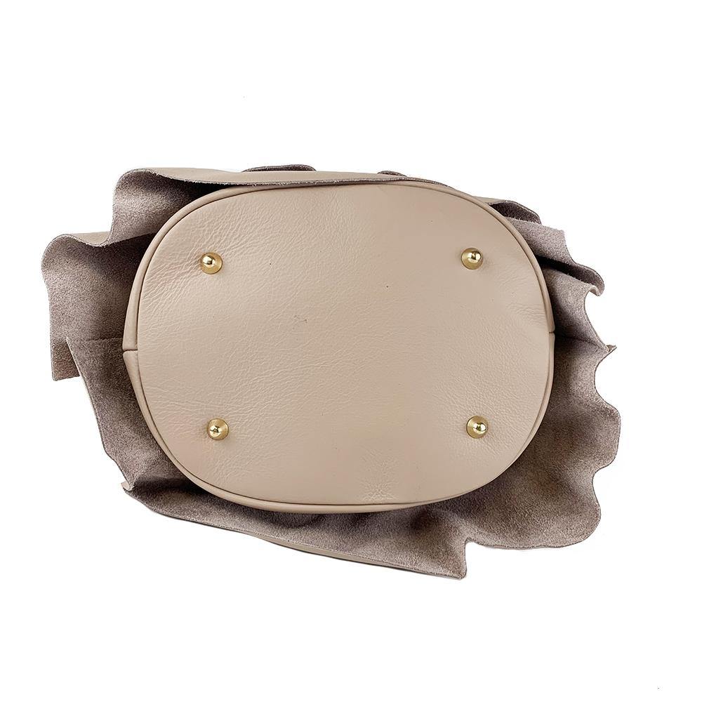 Angelina - Borsa Secchiello in Pelle con Balze - FrasiBags