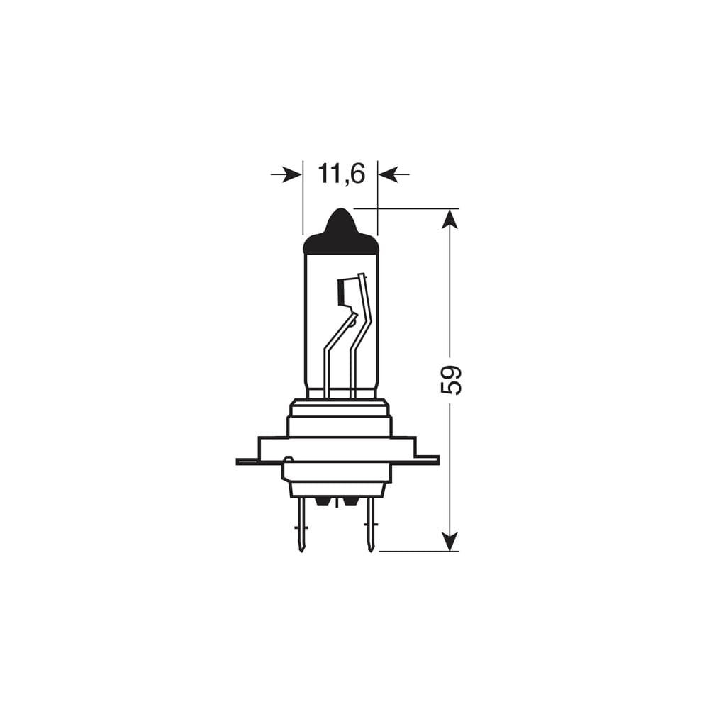 Lampa Lampada alogena h7 12v 100W