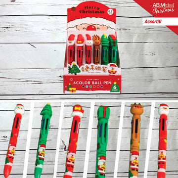 Ab.M Penna 6 Colori Natale 1pz