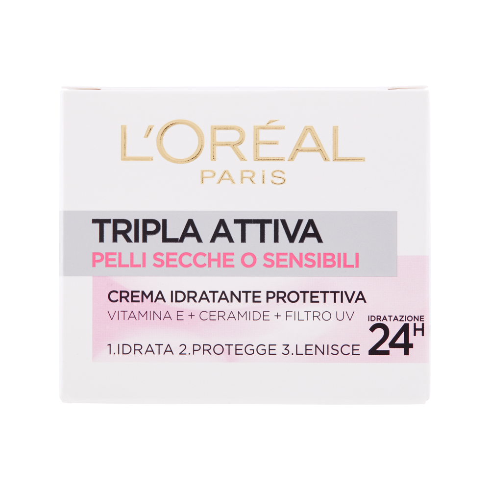 Oreal Tripla Attiva Crema Idratante Pro. 50Ml Ps