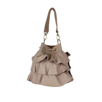 Angelina - Borsa Secchiello in Pelle con Balze - FrasiBags